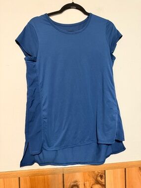 all in motion Royal Blue Short Sleeve Layered